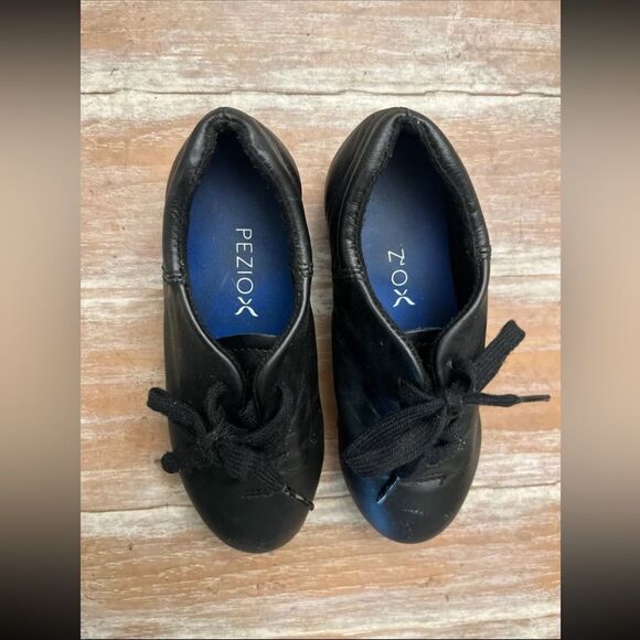 Capezio FLEX MASTR Split Sole Leather TAP SHOE Black- CHILD CG16C Size 13 - Picture 6 of 9